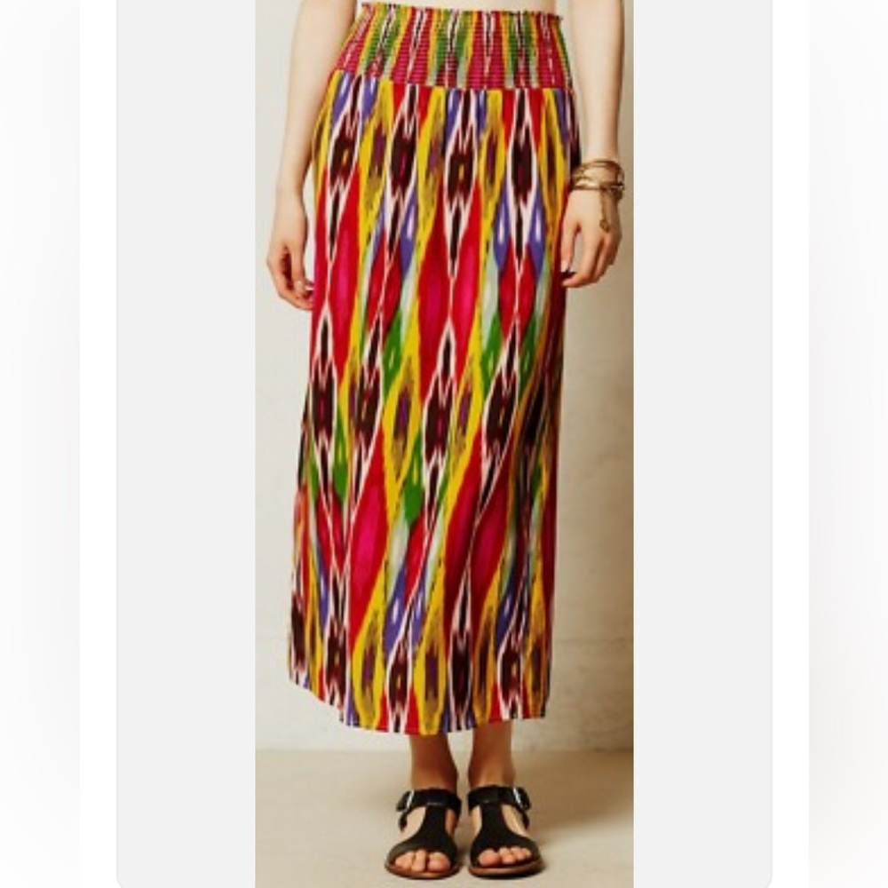 Anthropologie Vanessa
Virginia "Apolline" Colorful Geometric Maxi Skirt Size S.